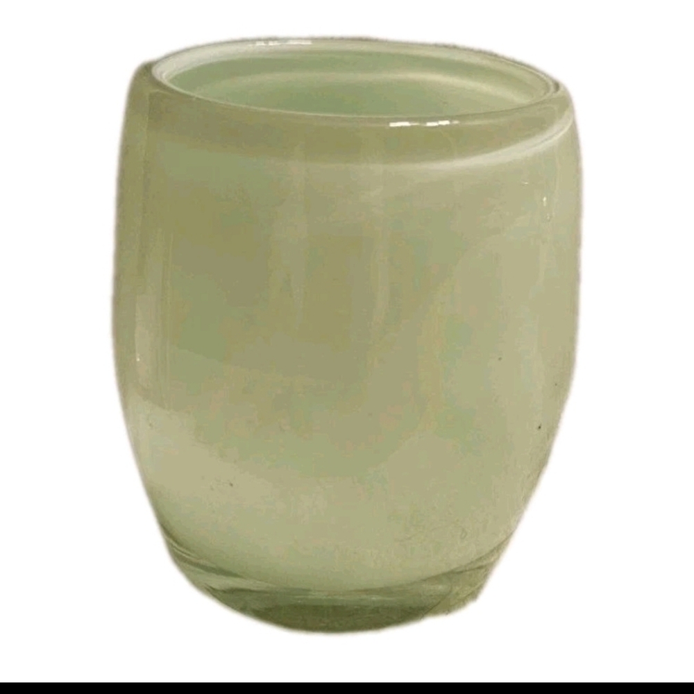 Glassybaby Candle Hand Blown Votive CandleHolder/Drinking Glass Honeydew /Second - Picture 5 of 6